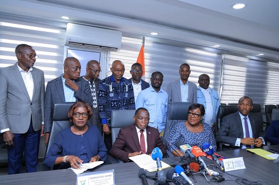 David Bli Blé, porte-parole des syndicats grévistes